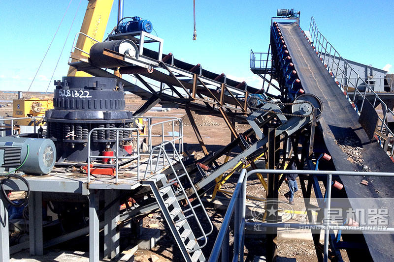 圓錐破碎機(jī)施工現(xiàn)場圖