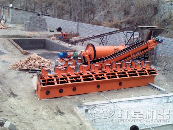 攪拌式浮選機作業(yè)現(xiàn)場