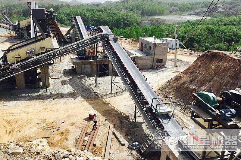 碎石生產(chǎn)線現(xiàn)場(chǎng)