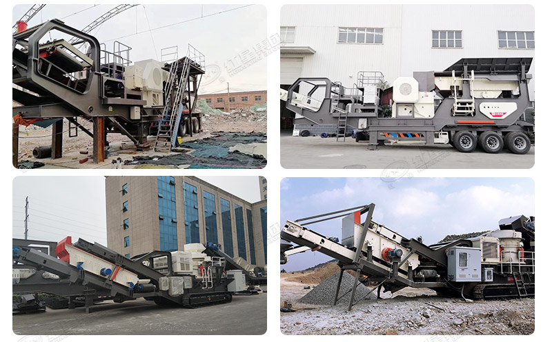 大型碎石車及現(xiàn)場