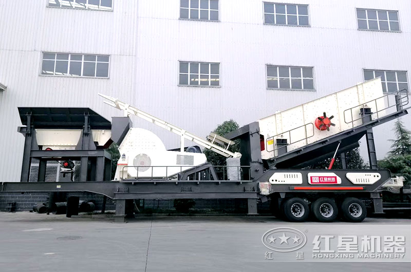 三合一重錘式移動式破碎站，一次成型效率高