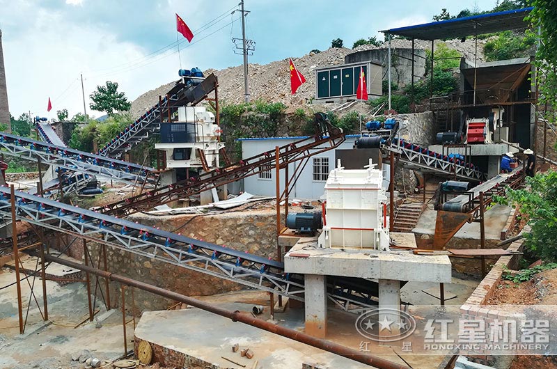 機械沙生產線現(xiàn)場