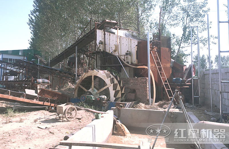 泥、沙、土分離現(xiàn)場